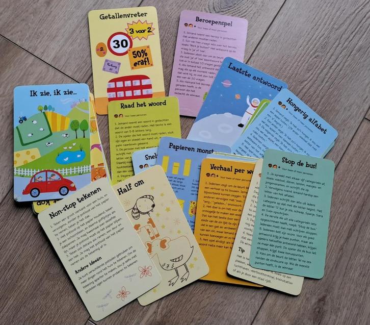 50 dingen voor onderweg!, Hobby en Vrije tijd, Gezelschapsspellen | Kaartspellen, Gebruikt, Een of twee spelers, Drie of vier spelers