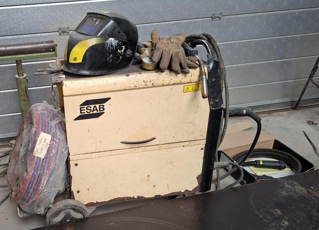 Lastoestel Esab Origo TM, laspistool, lashelm en slang, Bricolage & Construction, Bricolage & Rénovation Autre, Utilisé, Enlèvement