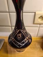 Vase Cristal Rouge Bordeaux, Antiquités & Art, Enlèvement ou Envoi