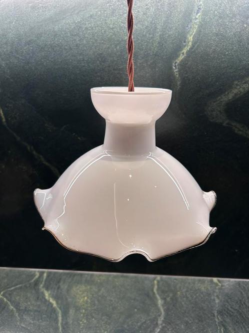 Opaline hanglampen retro (5 stuks), Antiek en Kunst, Antiek | Verlichting, Ophalen
