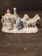 Beeld paard en koets, 26 X 15 X 10cm, goede staat, Antiquités & Art, Antiquités | Porcelaine, Enlèvement