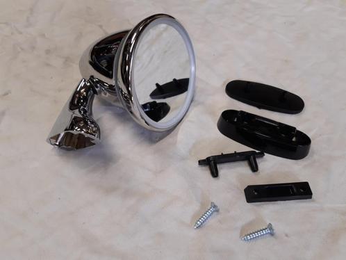 Chrome spiegel, KLASSIEKE MINI Links , vlakke lens, BULLET, Auto-onderdelen, Spiegels, Mini, Oldtimer onderdelen, Rover, Universele onderdelen
