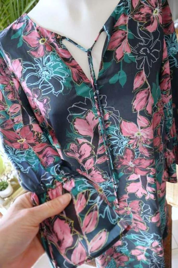 bloem leuke jurk, Kleding | Dames, Jurken, Gedragen, Maat 38/40 (M), Overige kleuren, Onder de knie, Ophalen of Verzenden