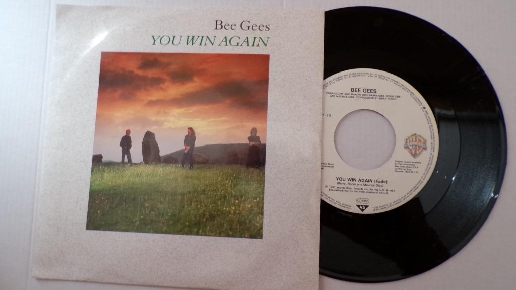 BEE GEES - You win again (45t), Cd's en Dvd's, Vinyl Singles, 7 inch, Single, Ophalen of Verzenden, Zo goed als nieuw