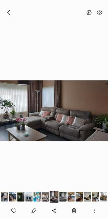 Zetel te koop met 2 relaxen beschikbaar voor biedingen