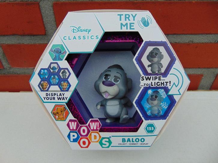 WOW Pods Baloo n135 Nieuw in verpakking, Verzamelen, Disney, Nieuw, Beeldje of Figuurtje, Leeuwenkoning of Jungle Boek, Ophalen of Verzenden