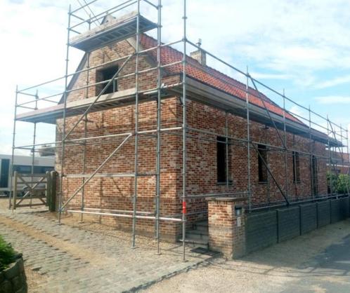 complete stelling multi systeem 105m2 voor alle werken, Doe-het-zelf en Bouw, Steigers, Zo goed als nieuw, Overige typen, 5 meter of hoger