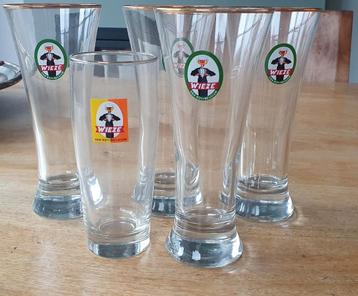 Wieze bierglazen 5 stuks beschikbaar voor biedingen
