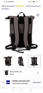 Norlander waterdichte fietrugzak taupe NIEUW, Fietsen en Brommers, Ophalen of Verzenden, Zo goed als nieuw