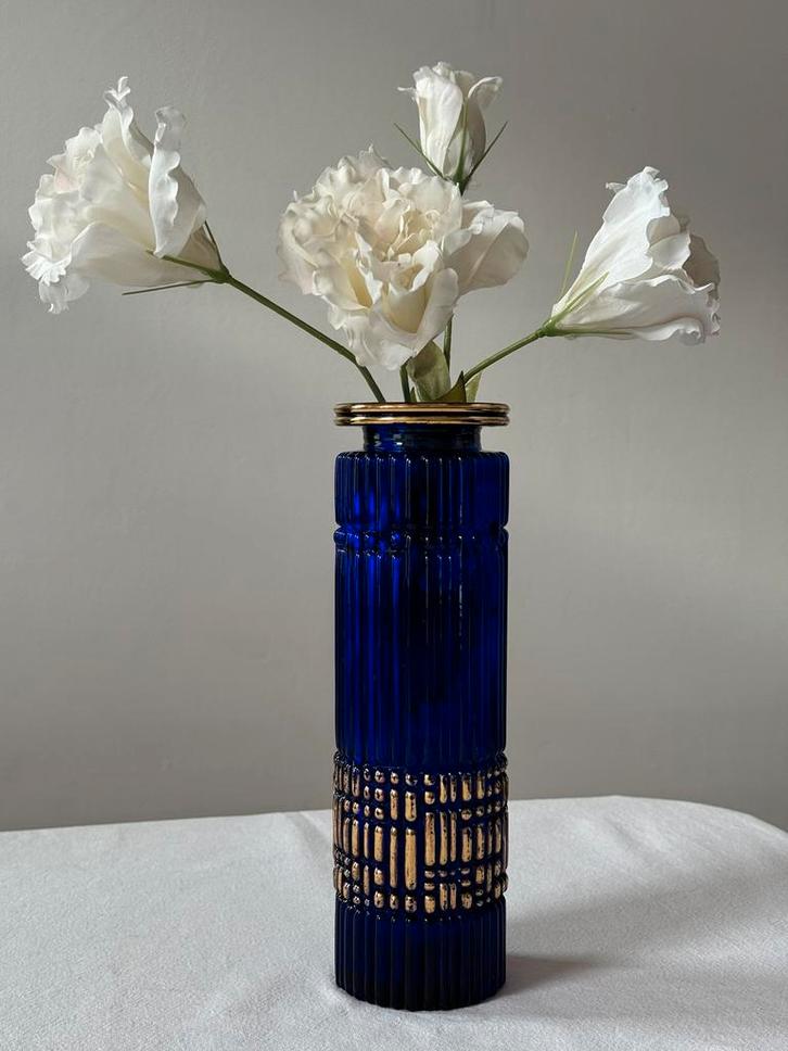 Vintage Art Deco Walther Glas Vase, Huis en Inrichting, Woonaccessoires | Vazen, Zo goed als nieuw, Glas, Ophalen of Verzenden