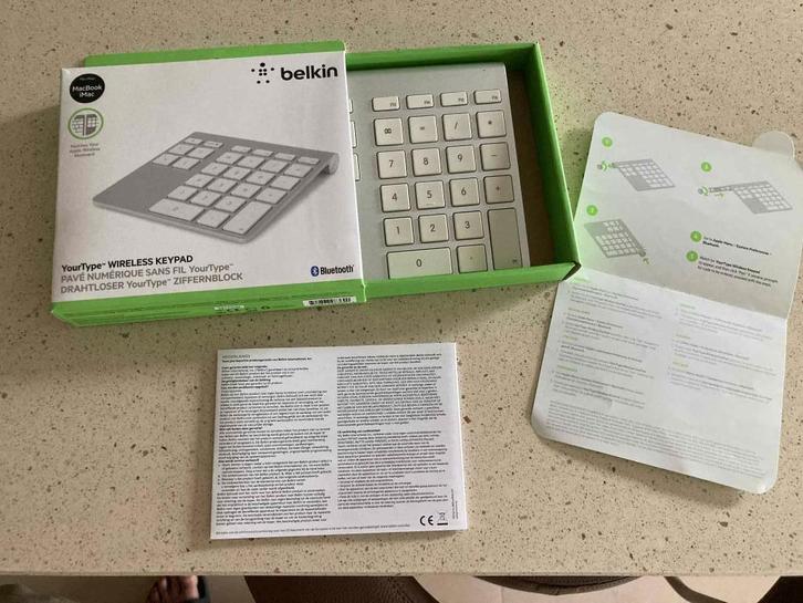 Belkin Wireless Keypad, Computers en Software, Toetsenborden, Zo goed als nieuw, Numeriek, Draadloos, Ophalen of Verzenden
