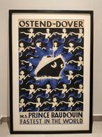 Oostende-Dover affiche 1934 origineel, Comme neuf, Enlèvement ou Envoi