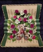 Decoratieve wandhouder vintage kunstbloemen., Huis en Inrichting, Woonaccessoires | Kunstplanten en Kunstbloemen, Ophalen
