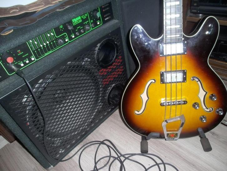 Hagstrom Viking Bass, Muziek en Instrumenten, Snaarinstrumenten | Gitaren | Bas, Zo goed als nieuw, Elektrisch, Ophalen