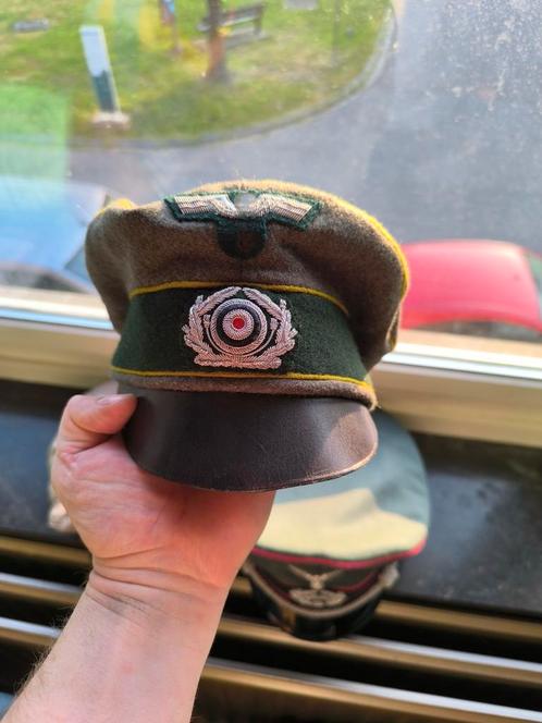Repro Schirmmütze panzergrenadier Alter Art, Verzamelen, Militaria | Tweede Wereldoorlog, Ophalen of Verzenden