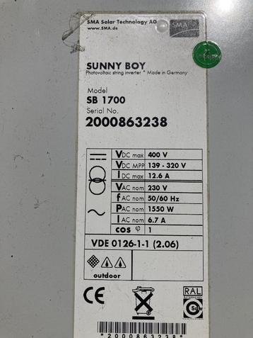 ibc solar sunny boy omvormers beschikbaar voor biedingen