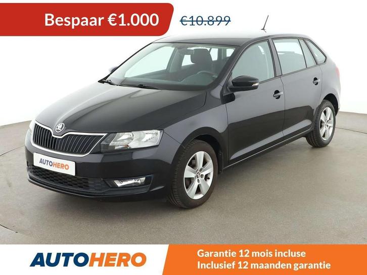 Skoda Rapid/Spaceback 1.0 TSI Ambition (bj 2017, automaat), Auto's, Skoda, Te koop, Rapid, ABS, Airbags, Airconditioning, Bluetooth