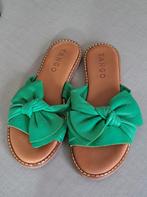 Groene lederen slippers maat 41, Tango, Zo goed als nieuw, Groen, Ophalen