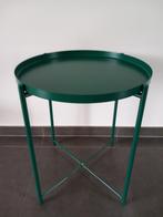 IKEA GLADOM groene bijzettafel/dienblad, 45 tot 60 cm, Minder dan 55 cm, Metaal of Aluminium, Rond