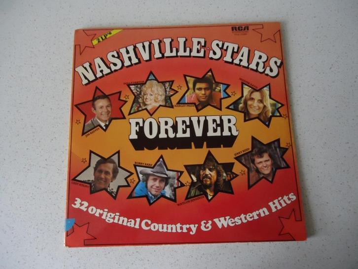 Dubble LP "Nashville Stars Forever" anno 1976., Cd's en Dvd's, Vinyl | Verzamelalbums, Gebruikt, Country en Western, 12 inch, Ophalen of Verzenden