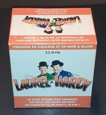 BOX de 22 DVD de Laurel & Hardy. Colorisé Français. disponible aux enchères