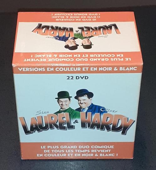 BOX de 22 DVD de Laurel & Hardy. Colorisé Français., CD & DVD, DVD | Comédie, Comme neuf, Comédie d'action, Coffret, Tous les âges