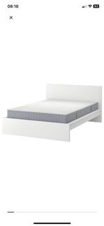 Bedframe 180x200 excl. lattenbodem, Huis en Inrichting, Slaapkamer | Bedden, Ophalen, Gebruikt, Wit, Tweepersoons