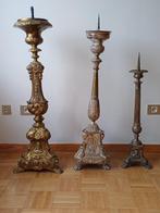Kerkkandelaar in messing / verzilverd (middelgroot), Antiek en Kunst, Antiek | Religieuze voorwerpen, Ophalen