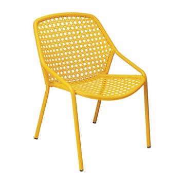 Set 2 fauteuils Fermob Croisette - kleur Miel (honinggeel) beschikbaar voor biedingen
