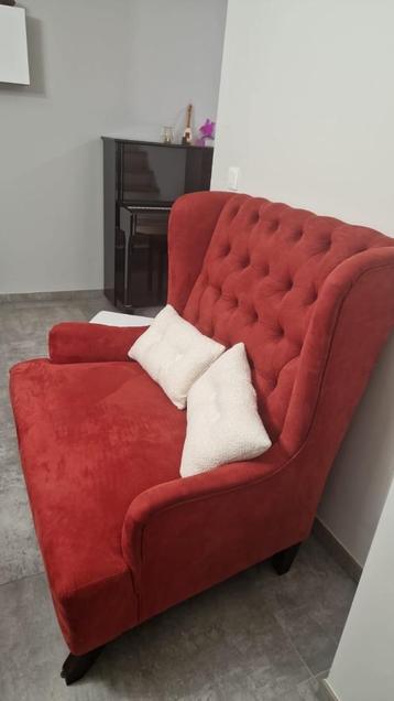Comme neuf fauteuil rouge velours 170€ beschikbaar voor biedingen