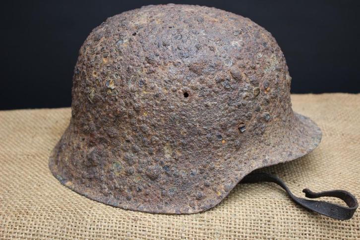 WW2 M42 Watervondst RELIC Normandië., Verzamelen, Militaria | Tweede Wereldoorlog, Landmacht, Helm of Baret, Ophalen of Verzenden