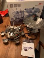 Fondue wok set 1x gebruikt, Huis en Inrichting, Ophalen of Verzenden, Gebruikt