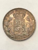 Munt zilver België 5 FR Leopold I jaartal 1849 kwaliteit, Zilver, Ophalen of Verzenden, Losse munt, Zilver