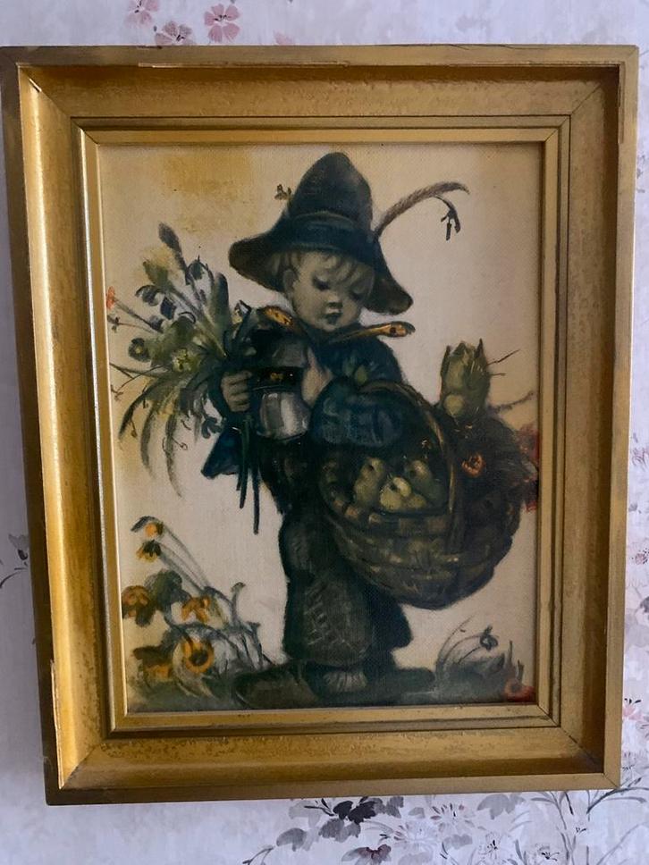 jongen met een mand, Antiek en Kunst, Kunst | Schilderijen | Klassiek, Ophalen