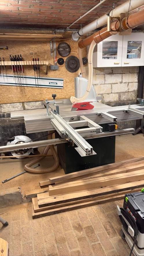 Scie à format - scie à panneaux - panneauteuse 220v mono, Doe-het-zelf en Bouw, Gereedschap | Zaagmachines, Zo goed als nieuw