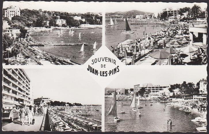 FRANKRIJK - Juan-les-Pins: Souvenir de Juan-les-Pins, Verzamelen, Postkaarten | Buitenland, Gelopen, Frankrijk, Verzenden