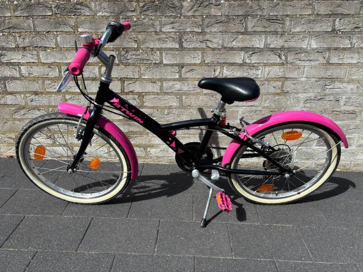 Kinderfiets meisje BTWIN original 500 20 inch 5-9 jaar, Fietsen en Brommers, Fietsen | Meisjes, Gebruikt, 20 inch, Handrem, Versnellingen
