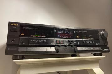 AIWA AD-WX808 Stereo Double Cassette Deck DBX nazicht nodig beschikbaar voor biedingen