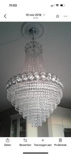 Kristallen kroonluchters, Huis en Inrichting, Lampen | Kroonluchters, Ophalen, Zo goed als nieuw
