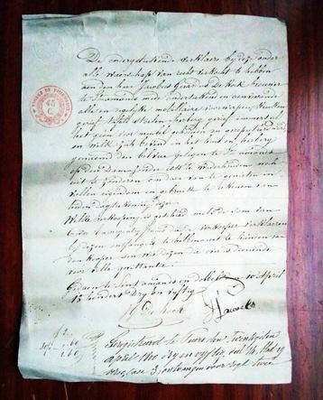 Brief St-Amands aan de Schelde, 19e eeuw