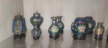 Zeer groot lot cloisonne totaal 31 stuks beschikbaar voor biedingen