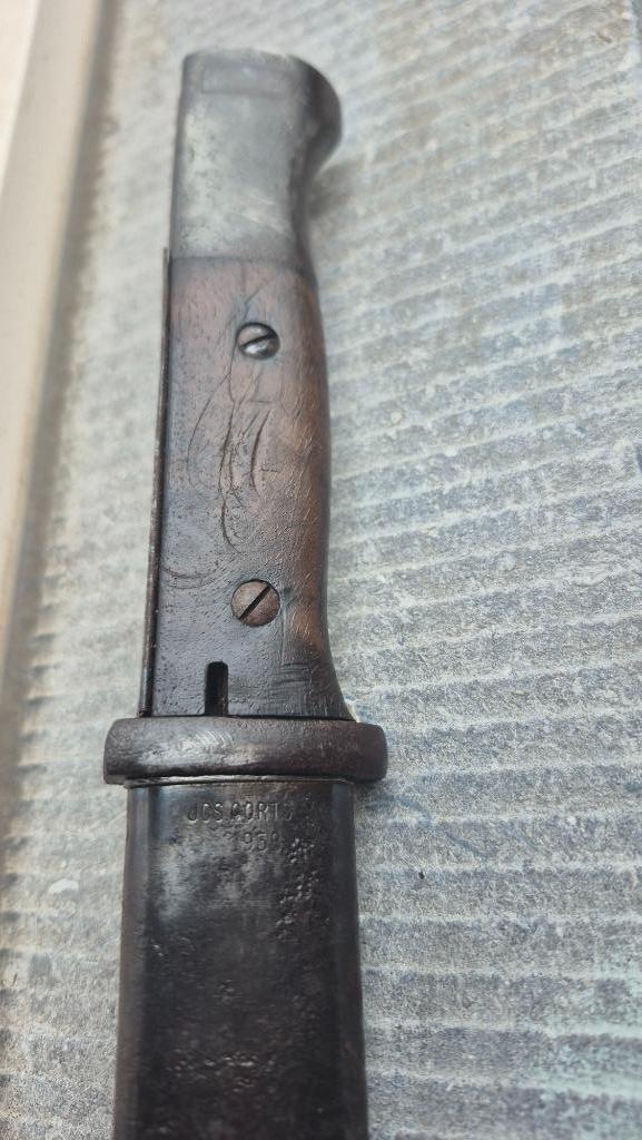 Duitse bayonet Jos Corts 1938 nummergelijk, Verzamelen, Militaria | Tweede Wereldoorlog, Ophalen of Verzenden