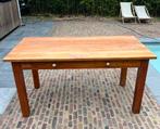 Teak tafel of bureau, Huis en Inrichting, Tafels | Sidetables, Ophalen, Gebruikt, 75 cm of meer, Teakhout