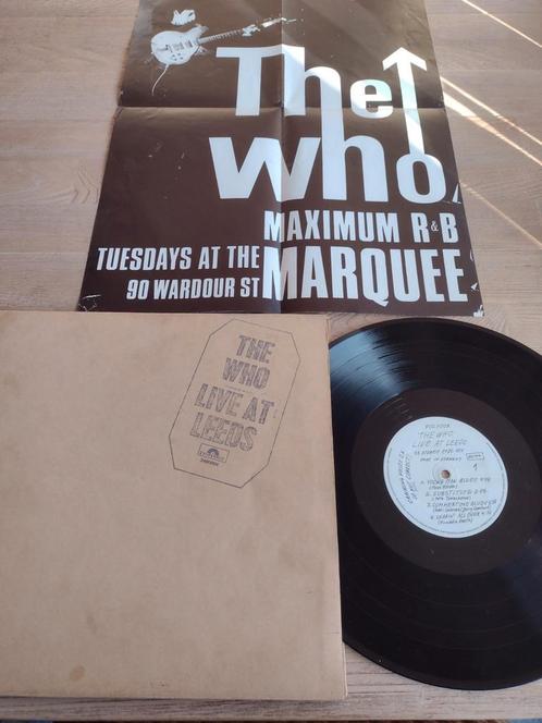 LP: THE WHO: LIVE AT LEEDS + Poster & Inserts !!!, Cd's en Dvd's, Vinyl | Rock, Gebruikt, Progressive, 12 inch, Ophalen of Verzenden