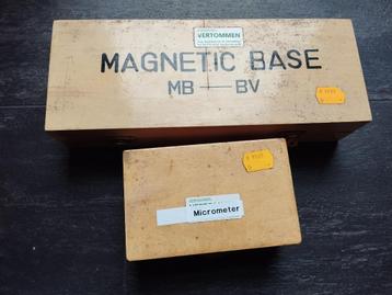 micrometer + magnetische voet beschikbaar voor biedingen