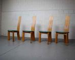 Set van vier "Iris" stoelen van Bob Van den Berghe voor Tran, Quatre, Bois, Utilisé, Enlèvement ou Envoi