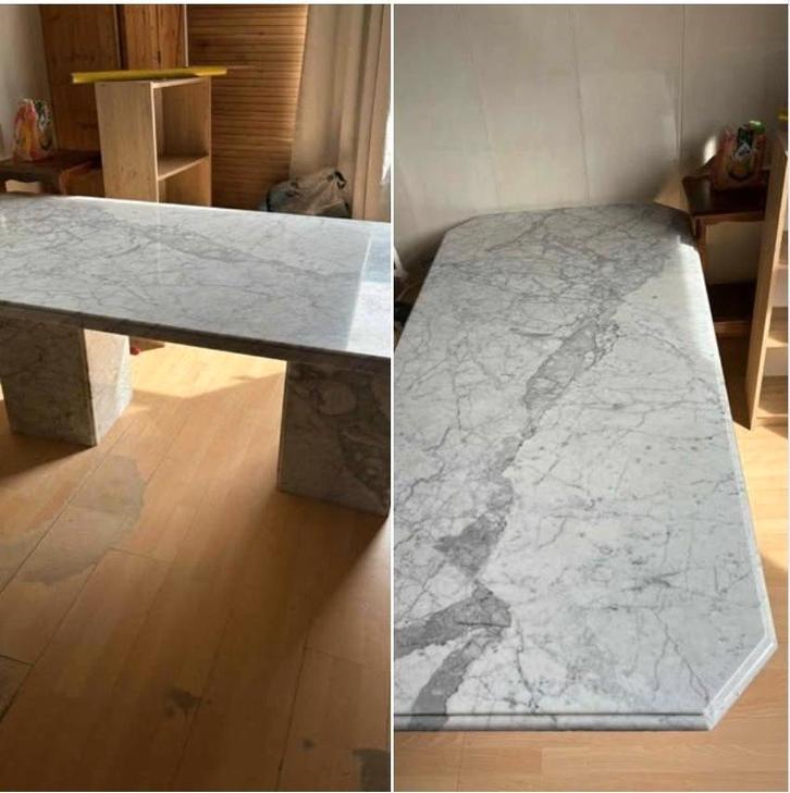 Marmeren tafel - spotprijs, Huis en Inrichting, Tafels | Eettafels, Zo goed als nieuw, 50 tot 100 cm, 150 tot 200 cm, Vijf personen of meer