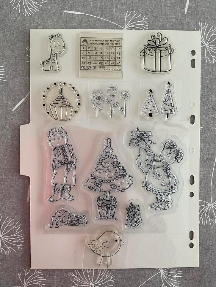 Diverse clear stamps, Hobby & Loisirs créatifs, Estampage, Comme neuf, Enlèvement ou Envoi