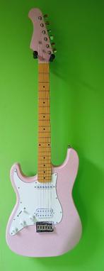 Opgewaardeerde LINKSHANDIGE elektrische gitaar ROZE GLITTER, Muziek en Instrumenten, Snaarinstrumenten | Gitaren | Elektrisch