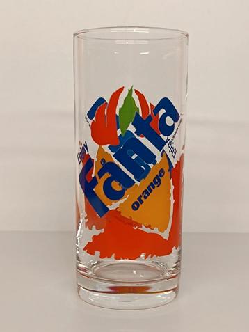 Fanta orange Retro 90's glas, Ophalen of Verzenden, Zo goed als nieuw